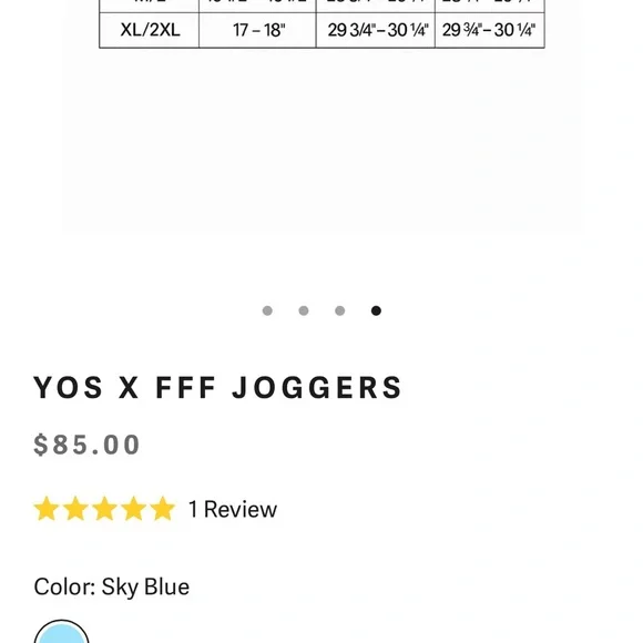 NWT Sky Blue Women's Sweatpants M/L - Picture 4 of 7